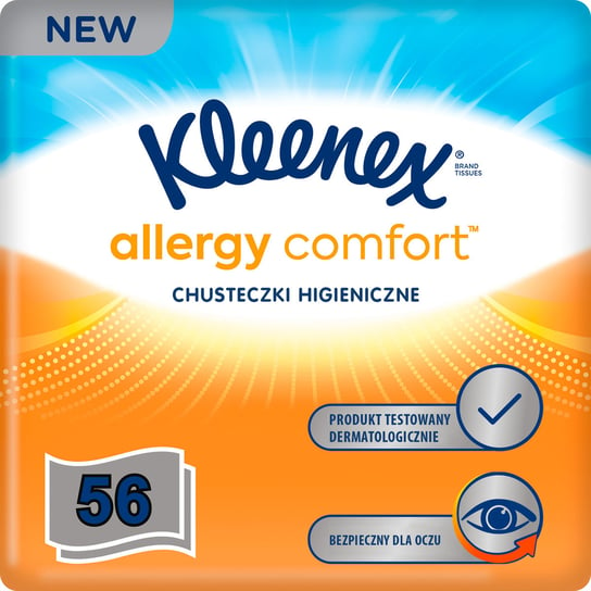 Kleenex, Chusteczki  allergy comfort box, 56 szt. Kleenex