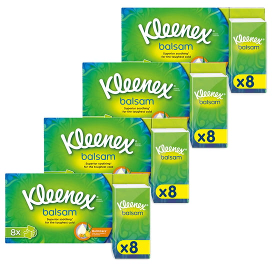 Kleenex, Chusteczki higieniczne Balsam, 4x 8szt. Kleenex