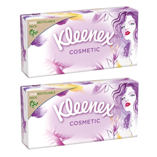 Kleenex, Chusteczki higieniczne Cosmetic, 2x80szt. Kleenex