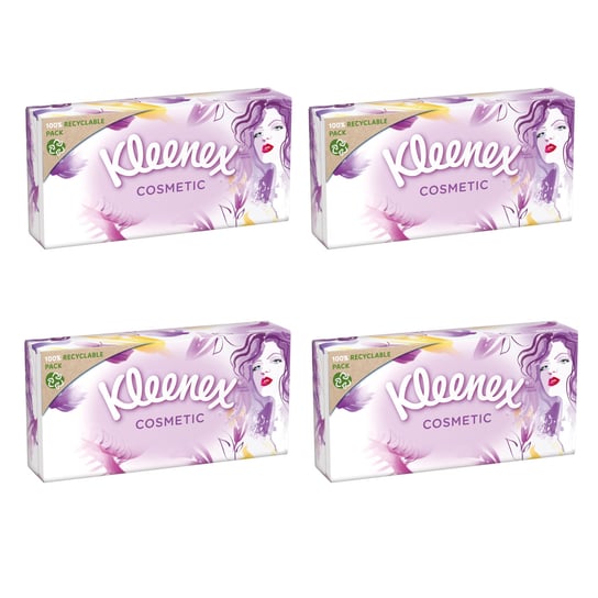 Kleenex, Chusteczki higieniczne Cosmetic, 4x80szt Kleenex