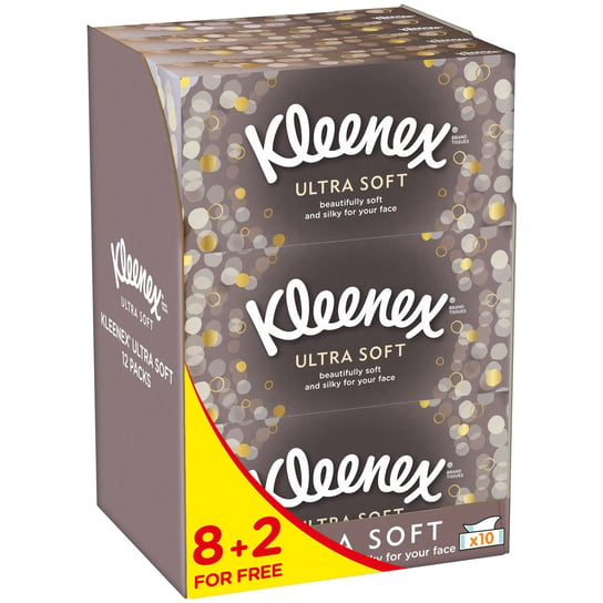 Kleenex, Chusteczki higieniczne Ultra Soft, 10x64 szt. Kleenex