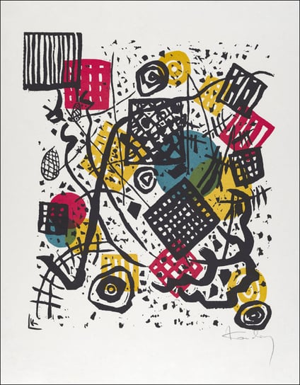 Kleine Welten V, Wassily Kandinsky - plakat 50x70 cm Galeria Plakatu