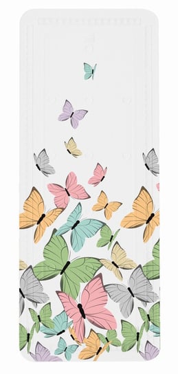 Kleine Wolke Butterflies Mata bezpieczeństwa do wanny biały motyle 36x 92 cm Kleine Wolke