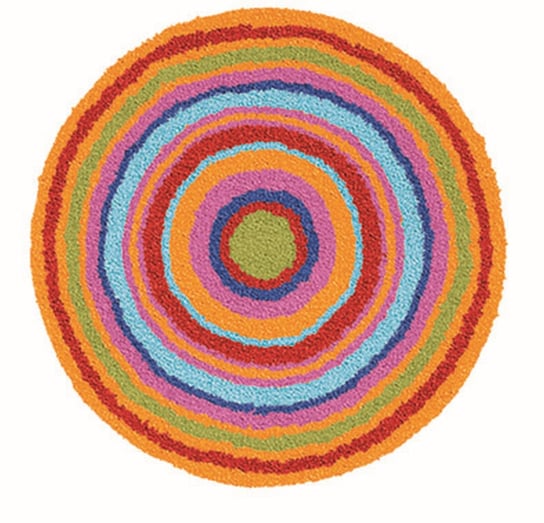 Kleine Wolke Mandala Dywan Kąpielowy Multicolor 100 cm Round Kleine Wolke