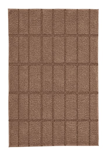 Kleine Wolke Tiles Ekologiczny Dywan kąpielowy brązowy 70x120 cm ECO CARE Kleine Wolke