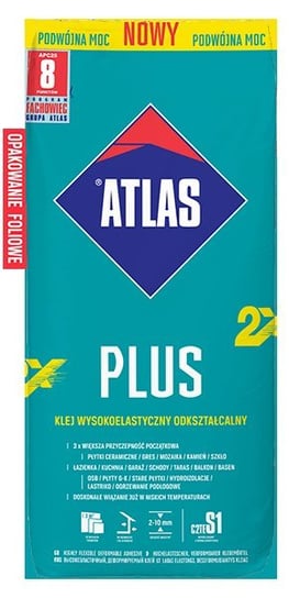 Klej Biały Odkształcalny Plus 25Kg Atlas Atlas