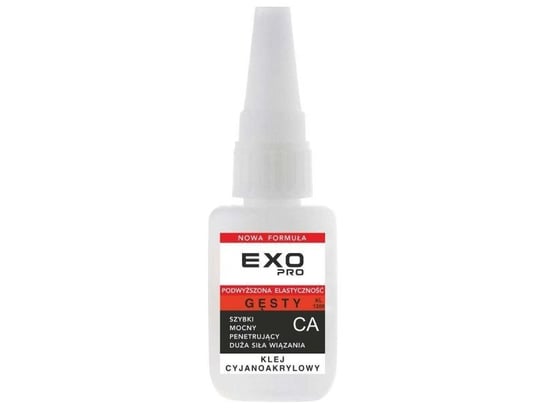 Klej cyjanoakrylowy EXO PRO - GĘSTY CA 20g. z igłą Exo