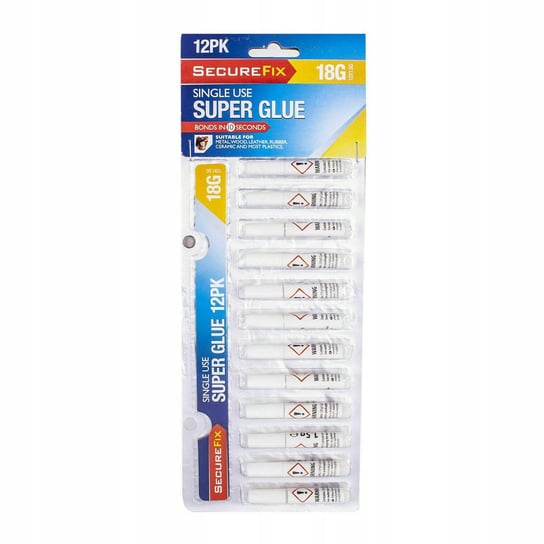 Klej Cyjanoakrylowy Super Glue Uniwersalny 12 Szt X 1,5G Inna marka