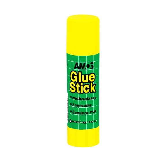 Klej w sztyfcie, Amos, 15 g, 20 sztuk Amos