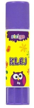 Klej w sztyfcie szkolny 8g transparentny STRIGO Strigo
