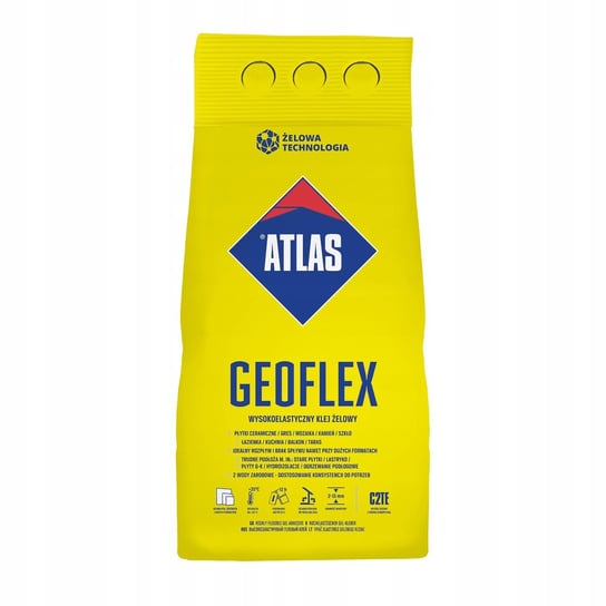 Klej Żelowy Elastyczny Do Płytek Atlas Geoflex C2Te 5 Kg Atlas