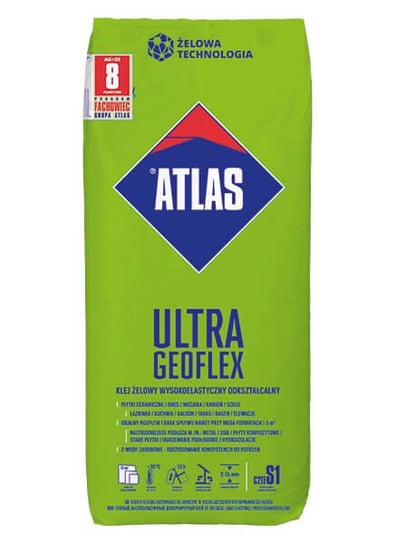 Klej Żelowy Wysokoelastyczny Ultra Geoflex 25kg Atlas Atlas