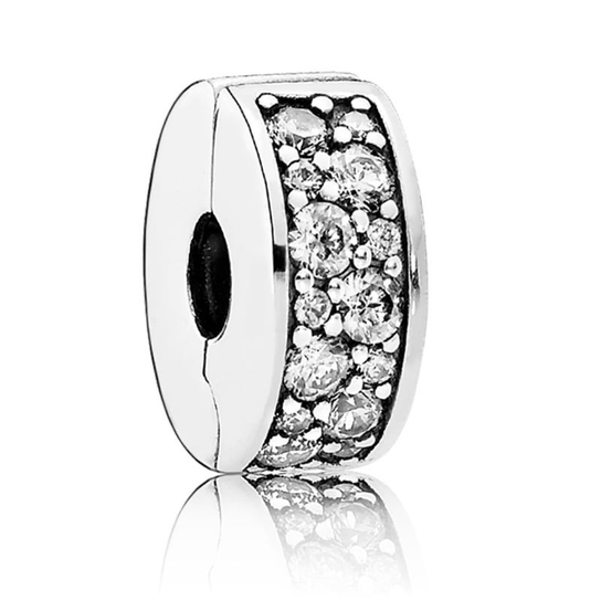 Klips Pandora - Szyk Pavé 791817CZ Pandora
