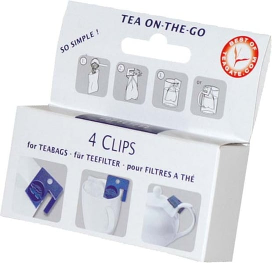 Klipsy do filtrów FINUM Clips for Teabags, 4 szt. Finum