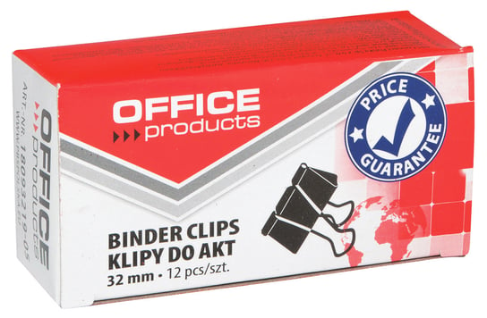 Klipy do akt 32mm, Office products, 12szt Office Products