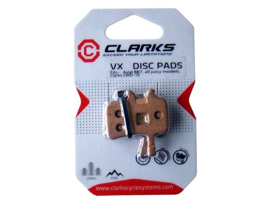 Klock hamulcowe Clarks VX Disc Pads VX813C 25 par Clarks