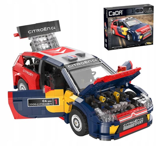 Klocki Cada Citroen C4 WRC 1568 Elementów Samochód Auto Wyścigowe Rajdówka CaDa