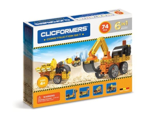 Klocki CLICFORMERS 70el Maszyny budowlane (802001) Clics Toys