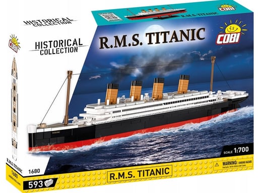 KLOCKI COBI 1680 STATEK R.M.S Titanic HC 593 el. COBI