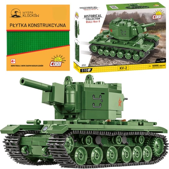 Klocki Cobi 2731 Czołg Kv-2 Ciężki Pojazd Wojskowy Ww2 Wojsko Armia COBI