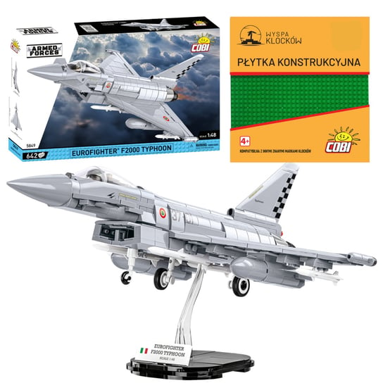 KLOCKI COBI 5849 Samolot Eurofighter F2000 Typhoon Armed Forces 642 El COBI