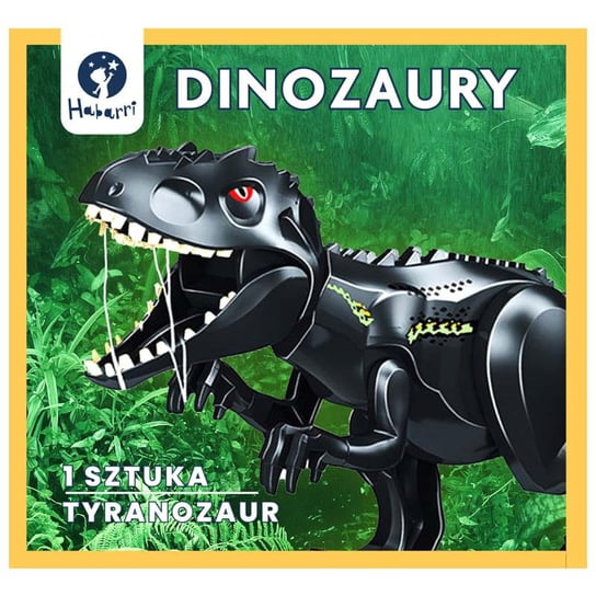 Klocki Dinozaur duży czarny - Tyranozaur HABARRI