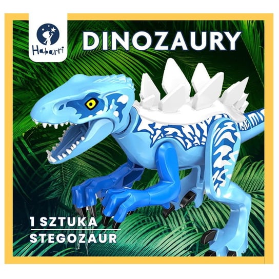 Klocki Dinozaur duży niebieski - Stegozaur HABARRI