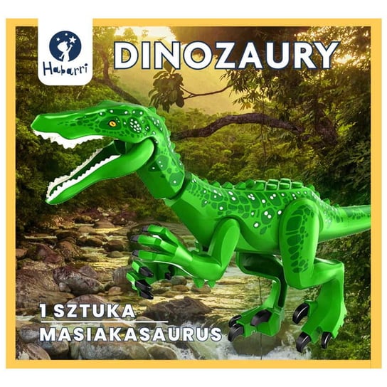 Klocki Dinozaur duży zielony - Masiakasaurus HABARRI