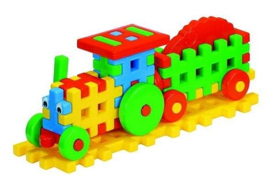 Klocki dla dzieci konstrukcyjne Traktor, 25 elementów Tupiko