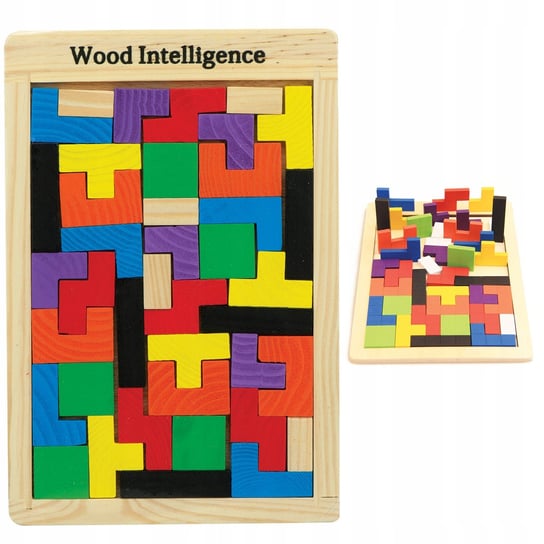 Klocki Drewniane Puzzle Tetris Kx7620 40 Elementów ikonka