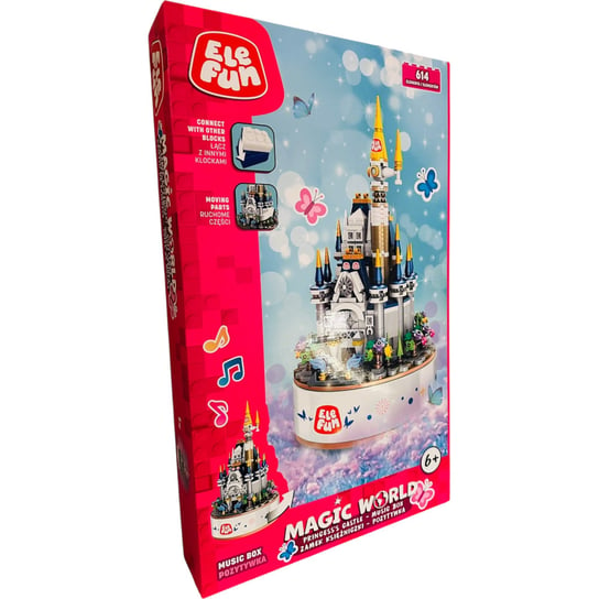 Klocki Elefun Magic World Princess'S Castle Music Box Zamek Księżniczki Pozytywka 656007 Elefun