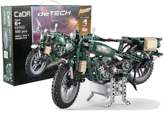 Klocki Konstrukcyjne Cada Motocykl Militarny 550el Lean Toys