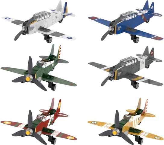 Klocki konstrukcyjne CaDA Zestaw 6w1 Samoloty z papieru i klocków 226 elementów CaDa