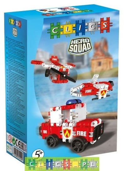 Klocki konstrukcyjne Hero Squad Straż pożarna Clics Toys