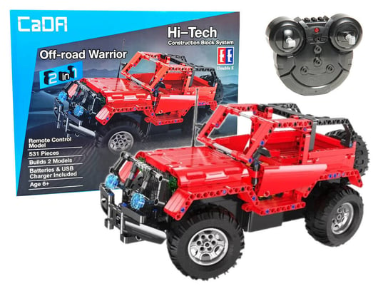 Klocki Konstrukcyjne Jeep Zdalnie Sterowany CADA 2.4G 531 Elementów Lean Toys