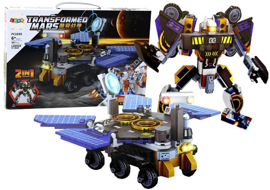 Klocki Konstrukcyjne Kosmos 2w1 Pojazd Kosmiczny Robot 367 elementy Lean Toys