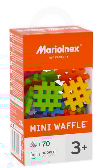 Klocki konstrukcyjne, Mini Waffle, Marioinex, 70 elementów Marioinex