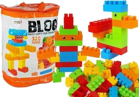 Klocki Konstrukcyjne W Worku 320 Elementów Lean Toys