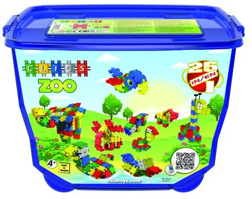 Klocki konstrukcyjne Zoo Box Clics Toys