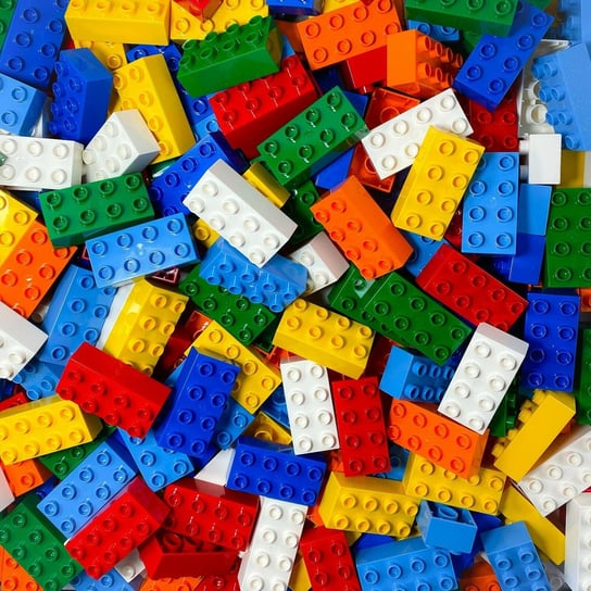 Klocki LEGO® DUPLO® 2x4 w różnych kolorach - 3011! Ilość 10x LEGO