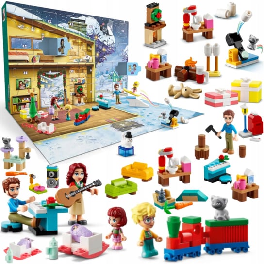 Klocki Lego Kalendarz Adwentowy Klocki Figurki 2024 Rok 272 Elementy Rabino