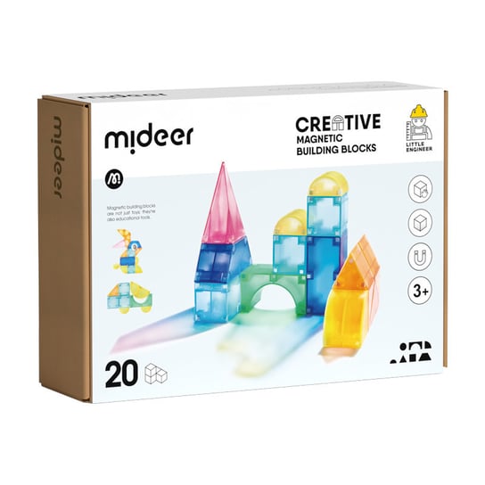 Klocki magnetyczne 3D (20 elementów) Midder