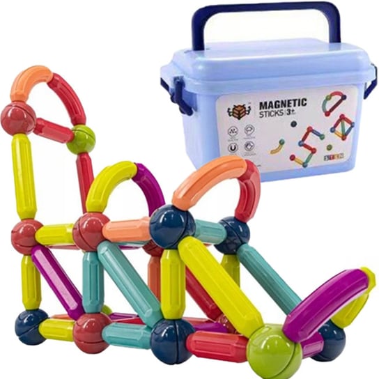 Klocki Magnetyczne 42 Elementy Zabawka Dla Dzieci Trifox
