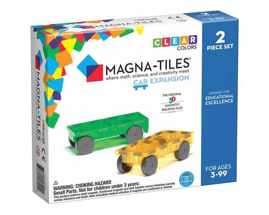 klocki magnetyczne Cars 2 elementy Magna Tiles Magna-Tiles