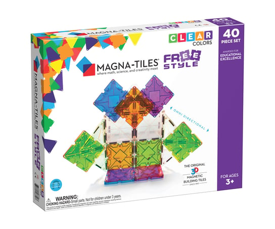 klocki magnetyczne Freestyle 40 elementów Magna Tiles Magna-Tiles