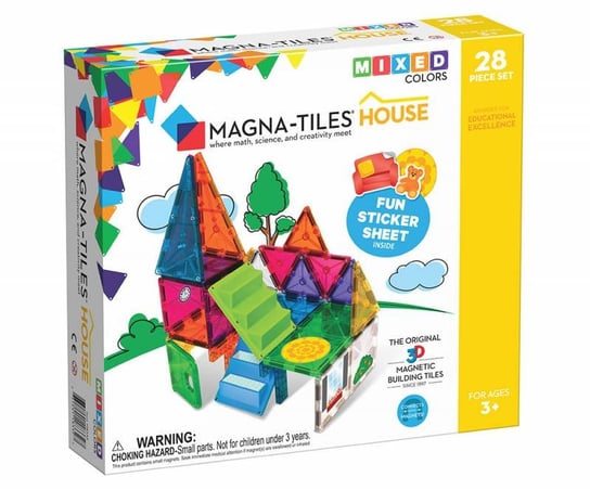 klocki magnetyczne House 28 elementów Magna Tiles Magna-Tiles