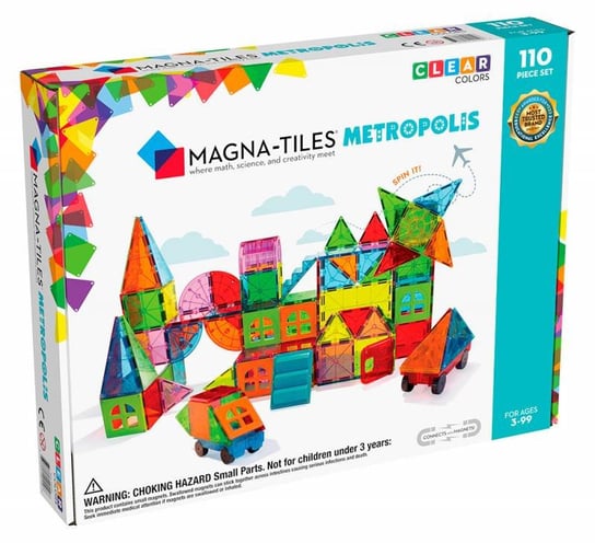 klocki magnetyczne Metropolis 110 elementów Magna Tiles Magna-Tiles