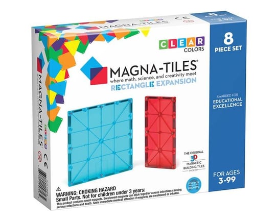 klocki magnetyczne Rectangles 8 elementów Magna Tiles Magna-Tiles