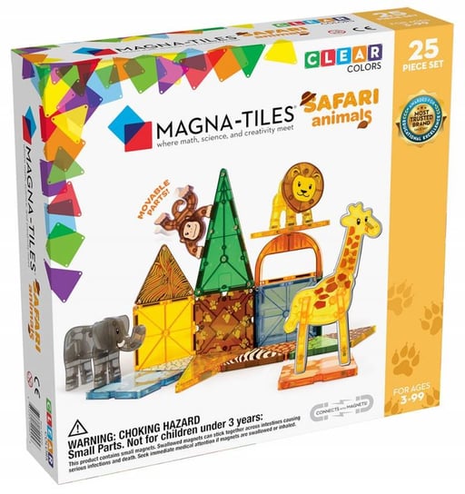 klocki magnetyczne Safari Animals 25-elementów Magna Tiles Magna-Tiles