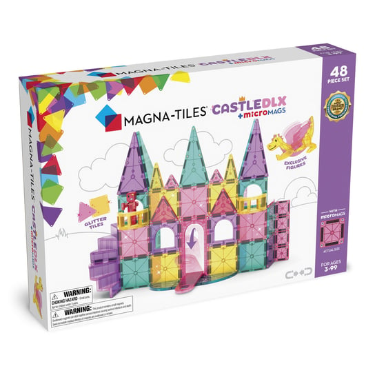 klocki magnetyczne Zamek DXL 48 elementów Magna Tiles Magna-Tiles